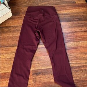 Lululemon Maroon Leggings